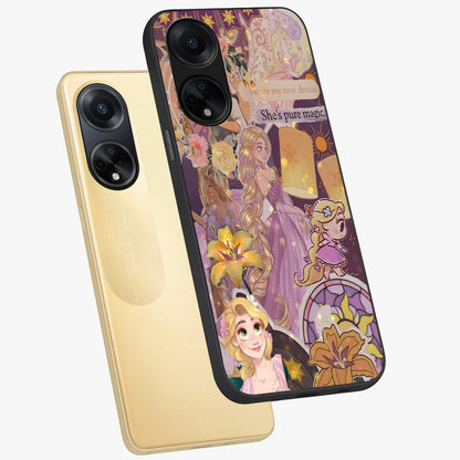 Magical Tangled Dream Glass Case displayed in angled mockup highlighting whimsical fantasy design with magical aesthetic.