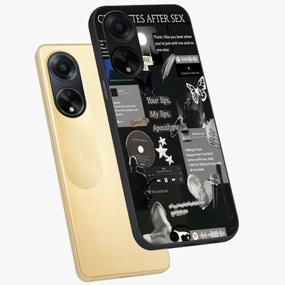 Midnight Love Echo Glass Case displayed in angled mockup highlighting elegant love inspired design with deep aesthetic style.