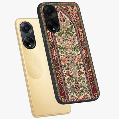 Persian Inspired Glass Case displayed in angled mockup highlighting intricate traditional design with elegant cultural aesthetic.