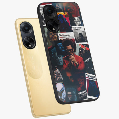 The Weeknd Glass Case displayed in angled mockup highlighting stylish pop culture inspired design with modern aesthetic.