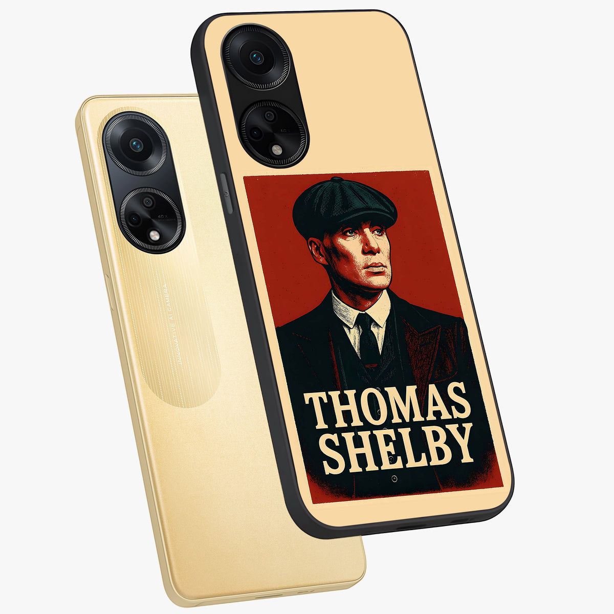 Vintage Mafia Authority Glass Case displayed in angled mockup highlighting powerful retro design with classic gangster aesthetic.