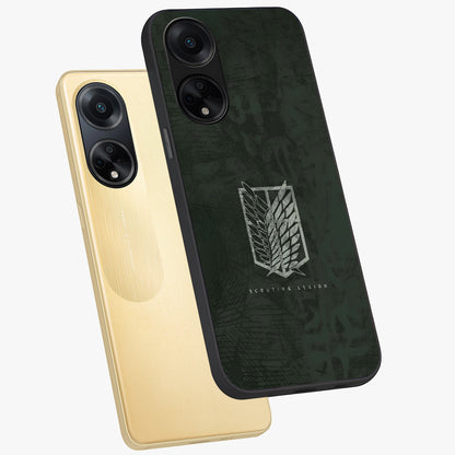 Wings Of Freedom Glass Case displayed in angled mockup highlighting graceful wing design with inspirational aesthetic.