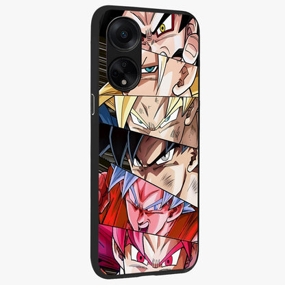 Anime Character Glass Case upright view showcasing expressive anime artwork with bold graphic style.