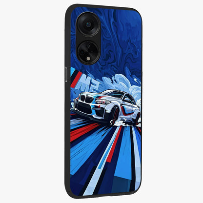 Drift Power Rush Glass Case upright view showcasing high speed racing artwork with bold automotive theme.
