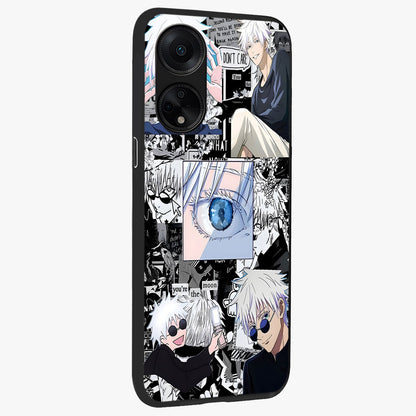 Infinity Sorcerer Chaos Glass Case upright view showcasing dramatic sorcerer artwork with chaotic mystical theme.