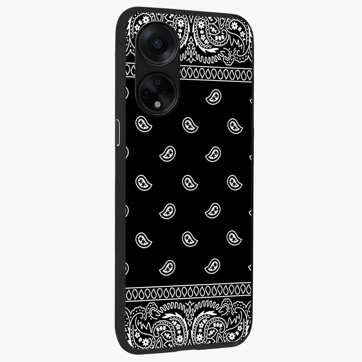 Retro Rebel Threads Glass Case upright view showcasing stylish vintage artwork with bold retro theme.