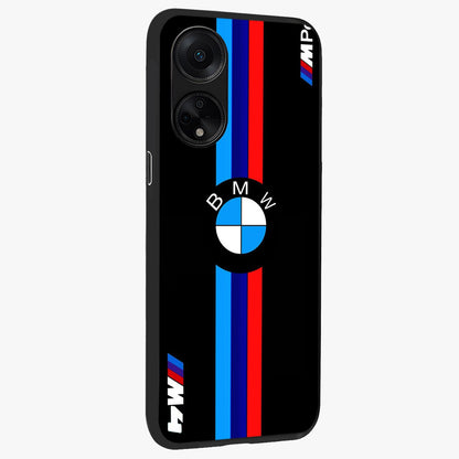 Turbo BMW Beast Glass Case upright view showcasing powerful car artwork with modern motorsport theme.