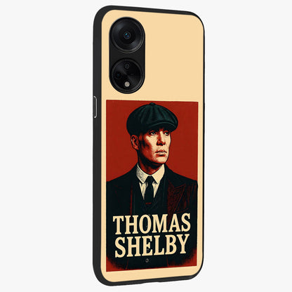 Vintage Mafia Authority Glass Case upright view showcasing dramatic vintage artwork with iconic authority theme.