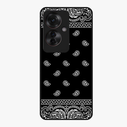 Retro Rebel Threads Glass Case showing flat back view with vintage street style artwork and glossy glass finish.