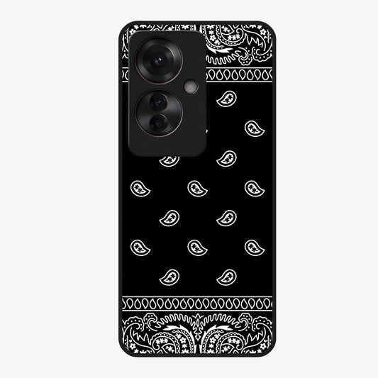 Retro Rebel Threads Glass Case showing flat back view with vintage street style artwork and glossy glass finish.