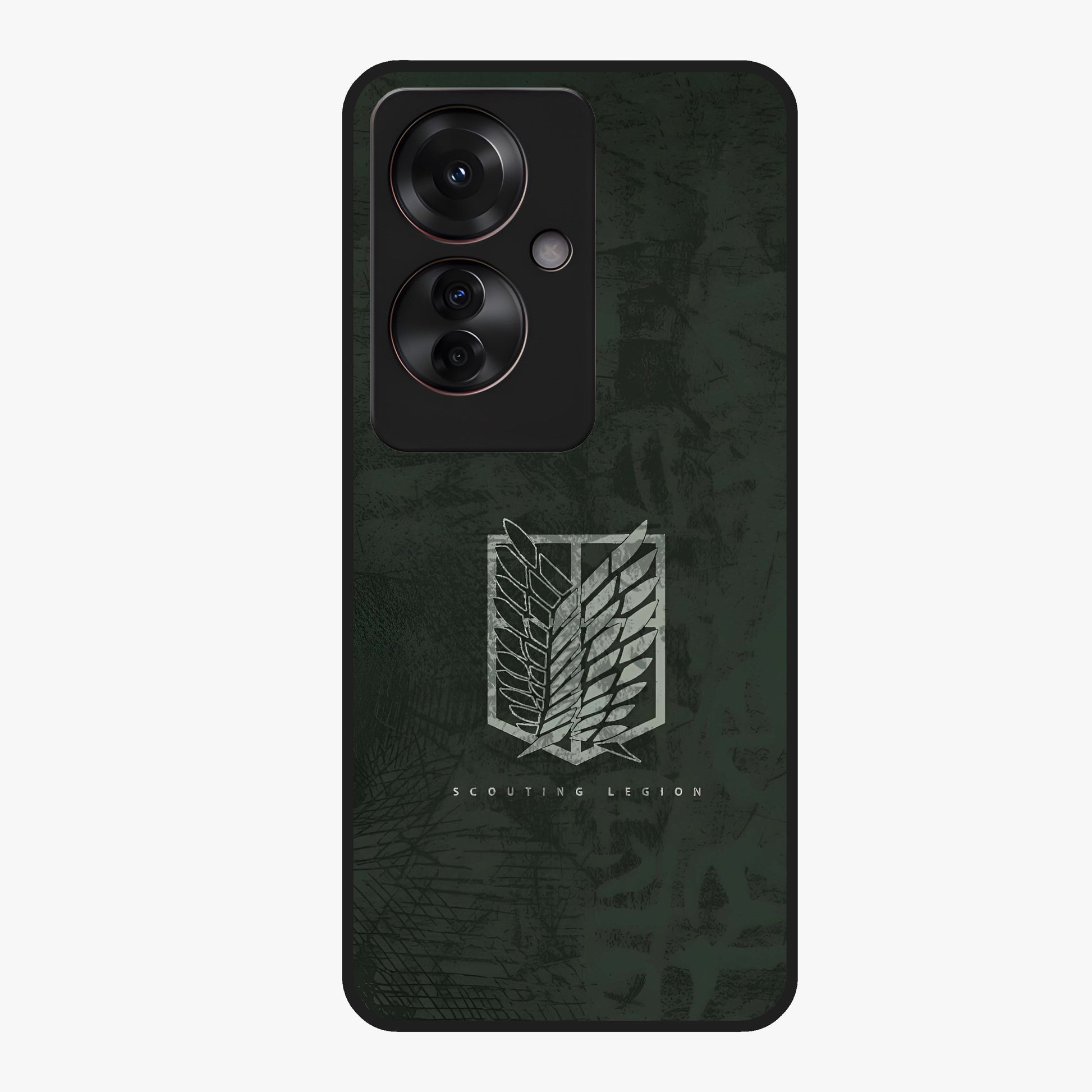 Wings Of Freedom Glass Case showing flat back view with symbolic wings artwork and glossy glass finish.