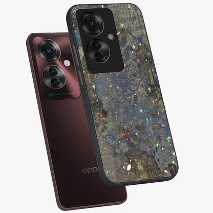 Aesthetic Astrolophia Glass Case displayed in angled mockup highlighting artistic aesthetic elements and smooth glass surface.