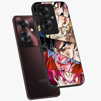 Anime Character Glass Case displayed in angled mockup highlighting colorful anime character illustration.