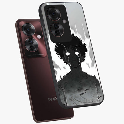 Awakened Inner Rage Glass Case displayed in angled mockup highlighting powerful graphic design and bold artistic theme.