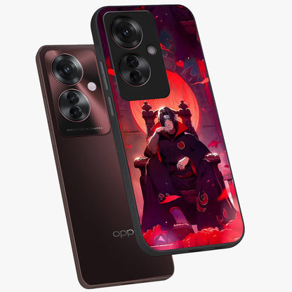 Blood Moon Sovereign Glass Case displayed in angled mockup highlighting dark celestial moon design and dramatic theme.