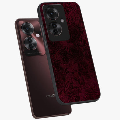Crimson Fade Flow Glass Case displayed in angled mockup highlighting smooth gradient design with modern aesthetic style.