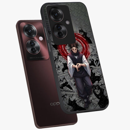 Cursed Ritual Ascension Glass Case displayed in angled mockup highlighting mystical ritual illustration with supernatural aesthetic.