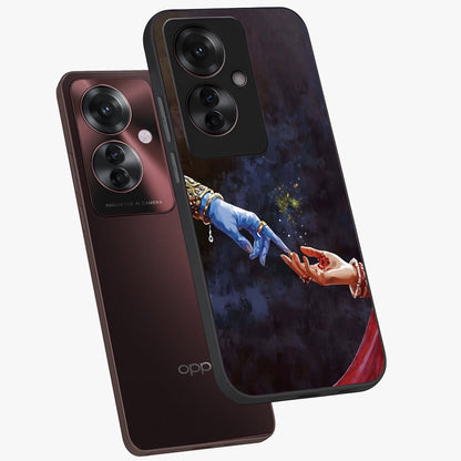 Divine Touch Eternal Glass Case displayed in angled mockup highlighting elegant divine inspired design with calm aesthetic style.