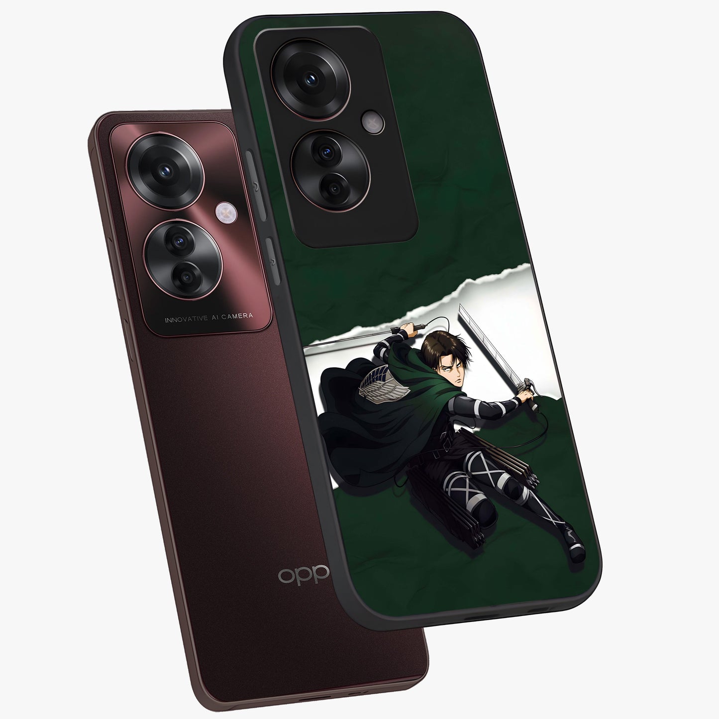 Emerald War Vanguard Glass Case displayed in angled mockup highlighting intense battle inspired design with emerald tone aesthetic.