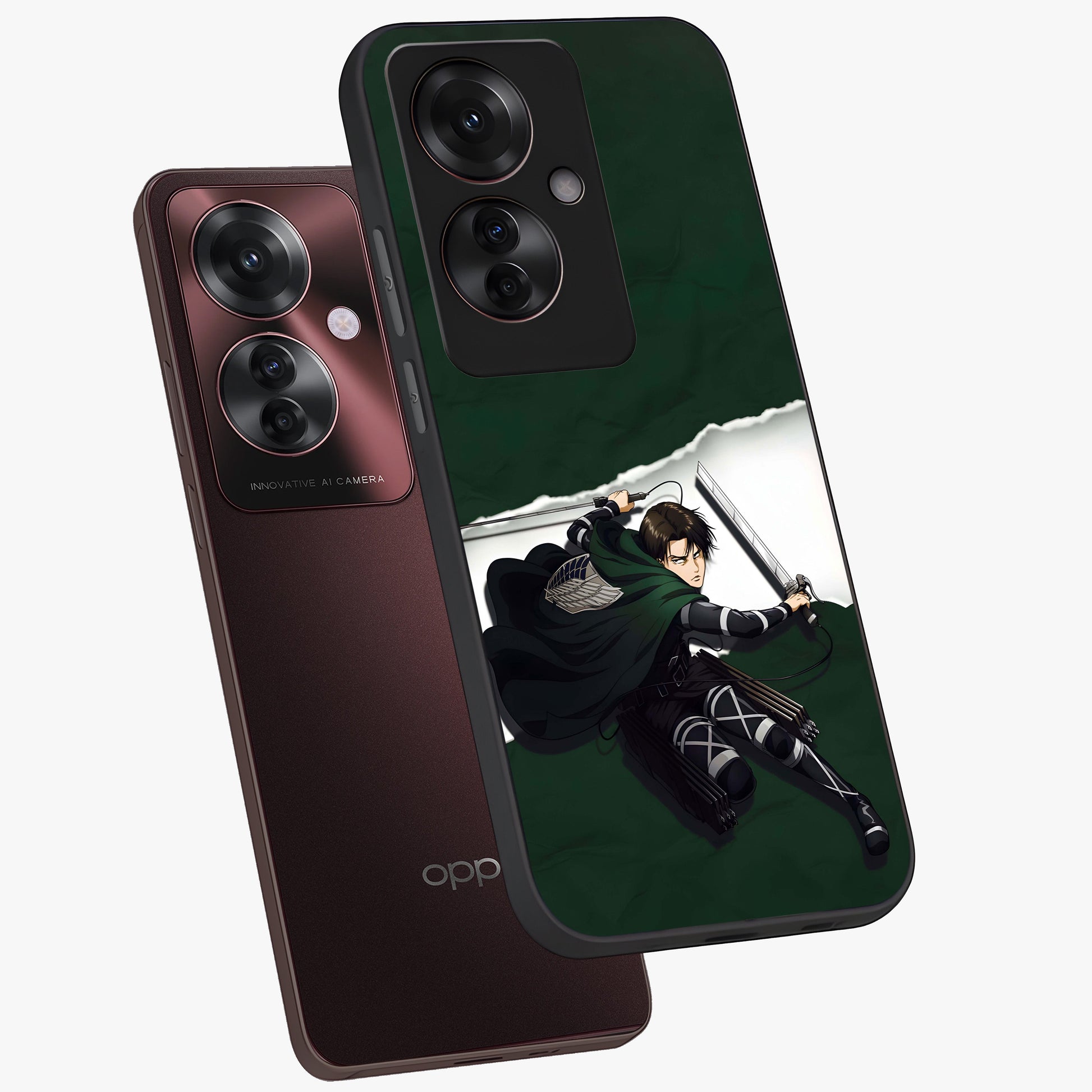 Emerald War Vanguard Glass Case displayed in angled mockup highlighting intense battle inspired design with emerald tone aesthetic.