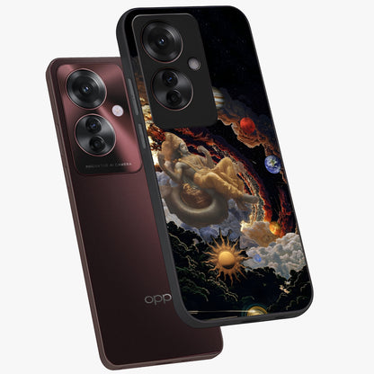 Galactic Divine God Glass Case displayed in angled mockup highlighting powerful celestial deity illustration with galactic aesthetic.