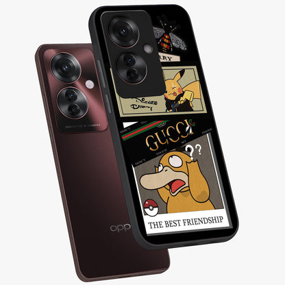 Gucci Play Mashup Glass Case displayed in angled mockup highlighting stylish fashion mashup design with bold aesthetic.