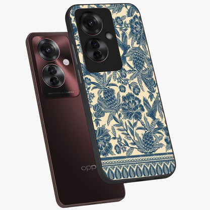 Heirloom Wild Bloom Glass Case displayed in angled mockup highlighting botanical bloom design with classic aesthetic style.
