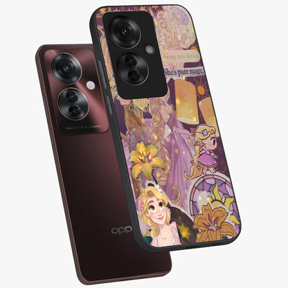 Magical Tangled Dream Glass Case displayed in angled mockup highlighting whimsical fantasy design with magical aesthetic.