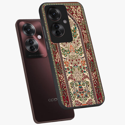 Persian Inspired Glass Case displayed in angled mockup highlighting intricate traditional design with elegant cultural aesthetic.