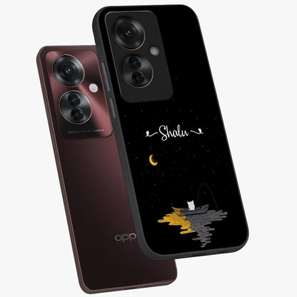 Silent Night Row Glass Case displayed in angled mockup highlighting peaceful evening design with dreamy night aesthetic.