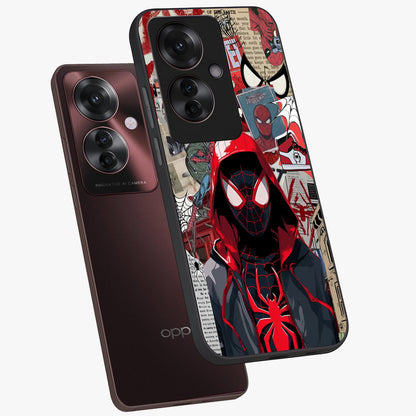 Spider Collage Street Glass Case displayed in angled mockup highlighting dynamic street style collage design with comic aesthetic.