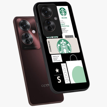 Starbucks Mocha Glass Case displayed in angled mockup highlighting stylish mocha themed design with cozy café aesthetic.