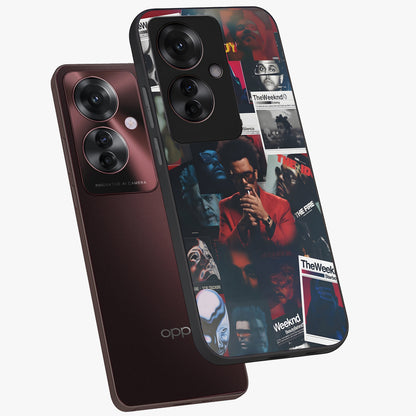 The Weeknd Glass Case displayed in angled mockup highlighting stylish pop culture inspired design with modern aesthetic.