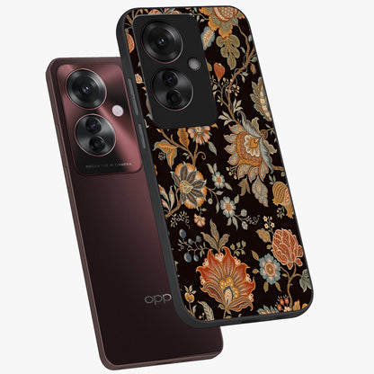 Vintage Floral Dream Glass Case displayed in angled mockup highlighting elegant vintage flower design with soft aesthetic style.