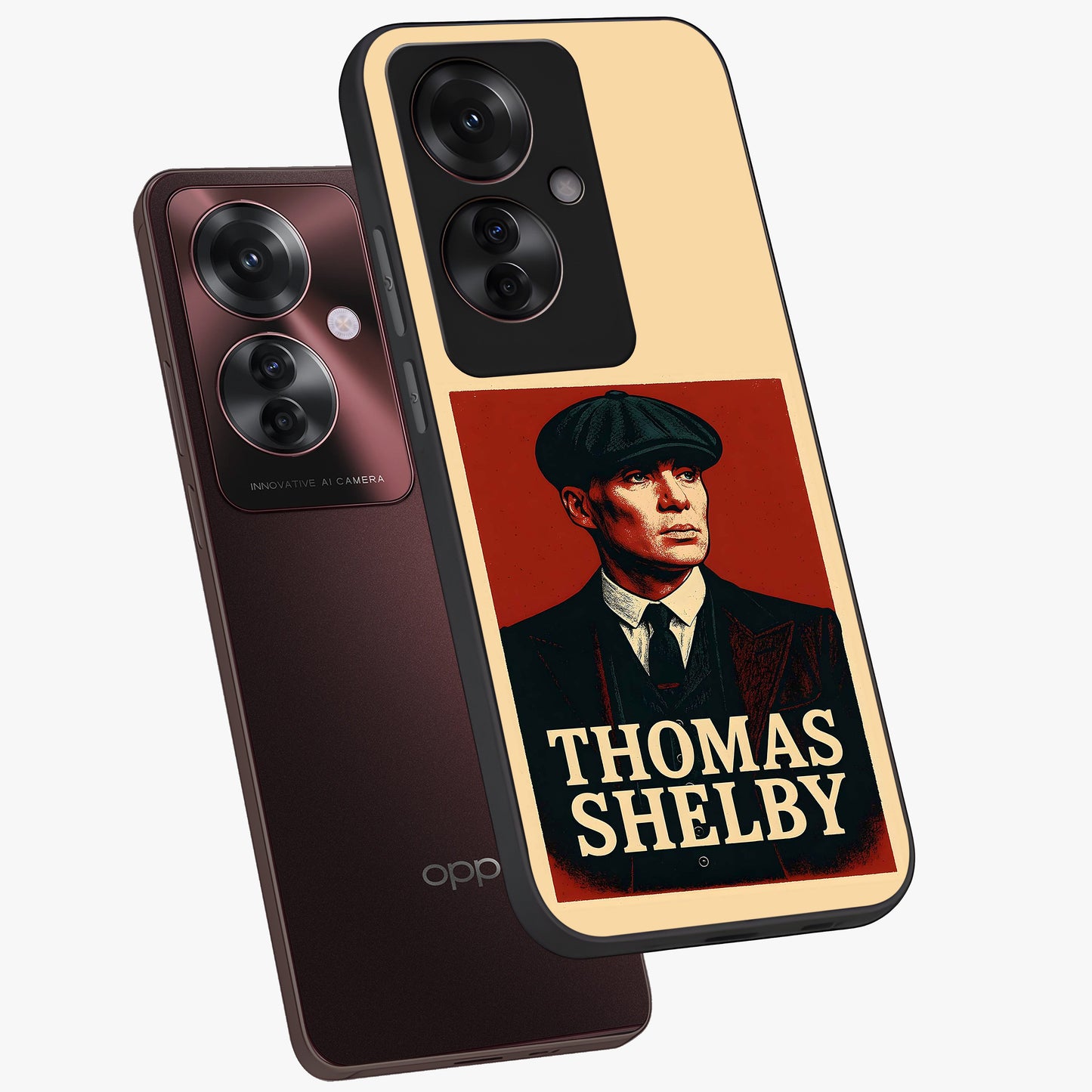 Vintage Mafia Authority Glass Case displayed in angled mockup highlighting powerful retro design with classic gangster aesthetic.