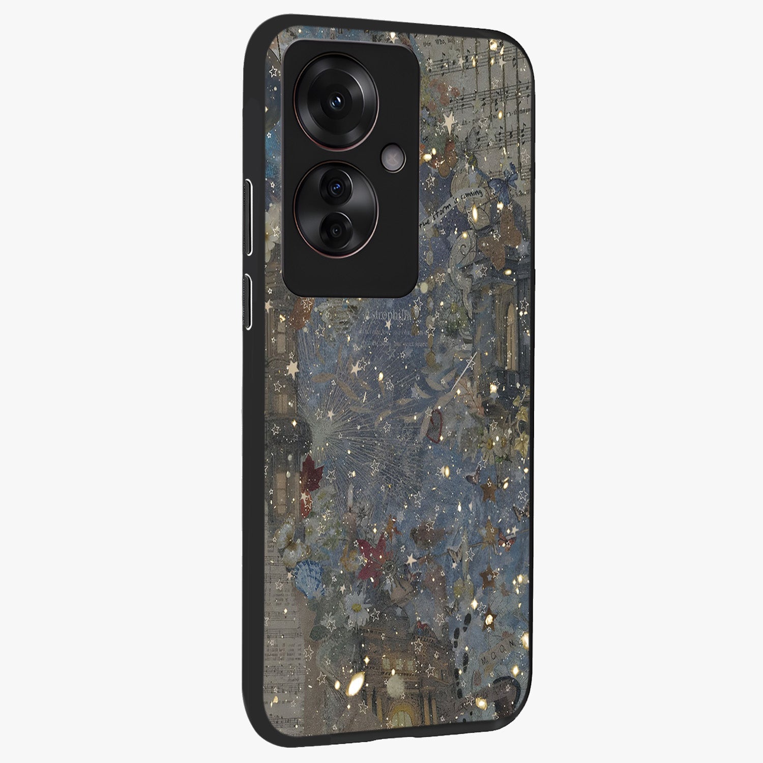 Aesthetic Astrolophia Glass Case upright view showcasing soft aesthetic theme with stylish modern look.