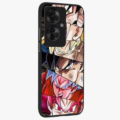 Anime Character Glass Case upright view showcasing expressive anime artwork with bold graphic style.