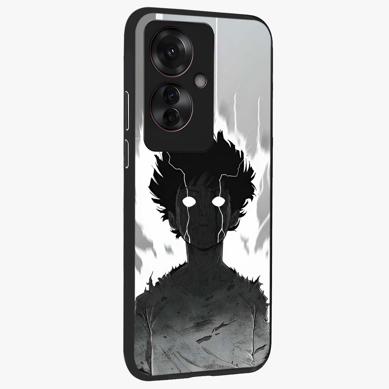 Awakened Inner Rage Glass Case upright view showcasing dramatic artwork with strong expressive aesthetic.