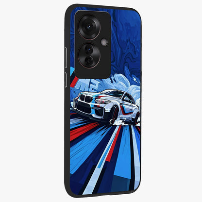 Drift Power Rush Glass Case upright view showcasing high speed racing artwork with bold automotive theme.