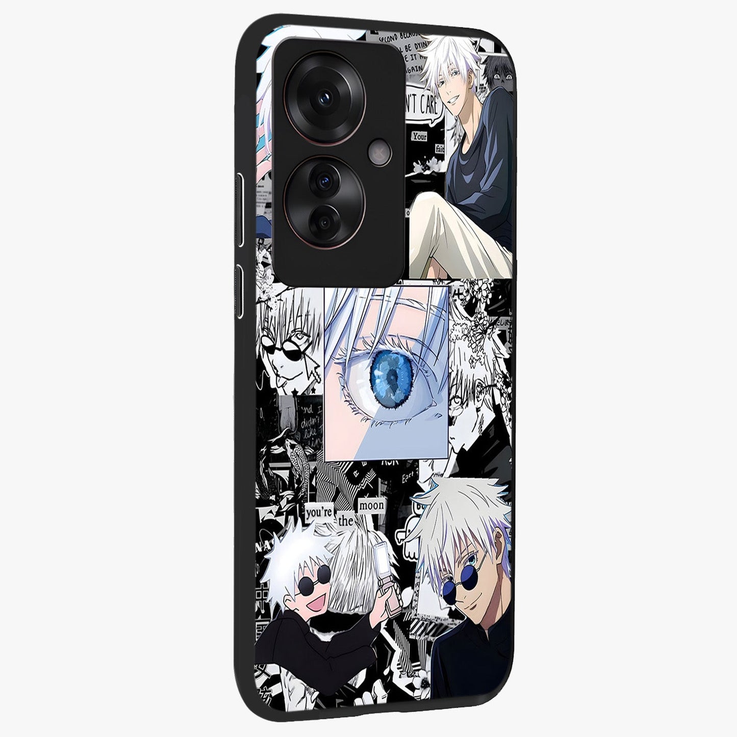 Infinity Sorcerer Chaos Glass Case upright view showcasing dramatic sorcerer artwork with chaotic mystical theme.