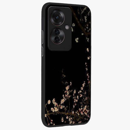 Petal Moon Light With Custom Name Glass Case upright view showcasing elegant floral moon artwork with personalized aesthetic.