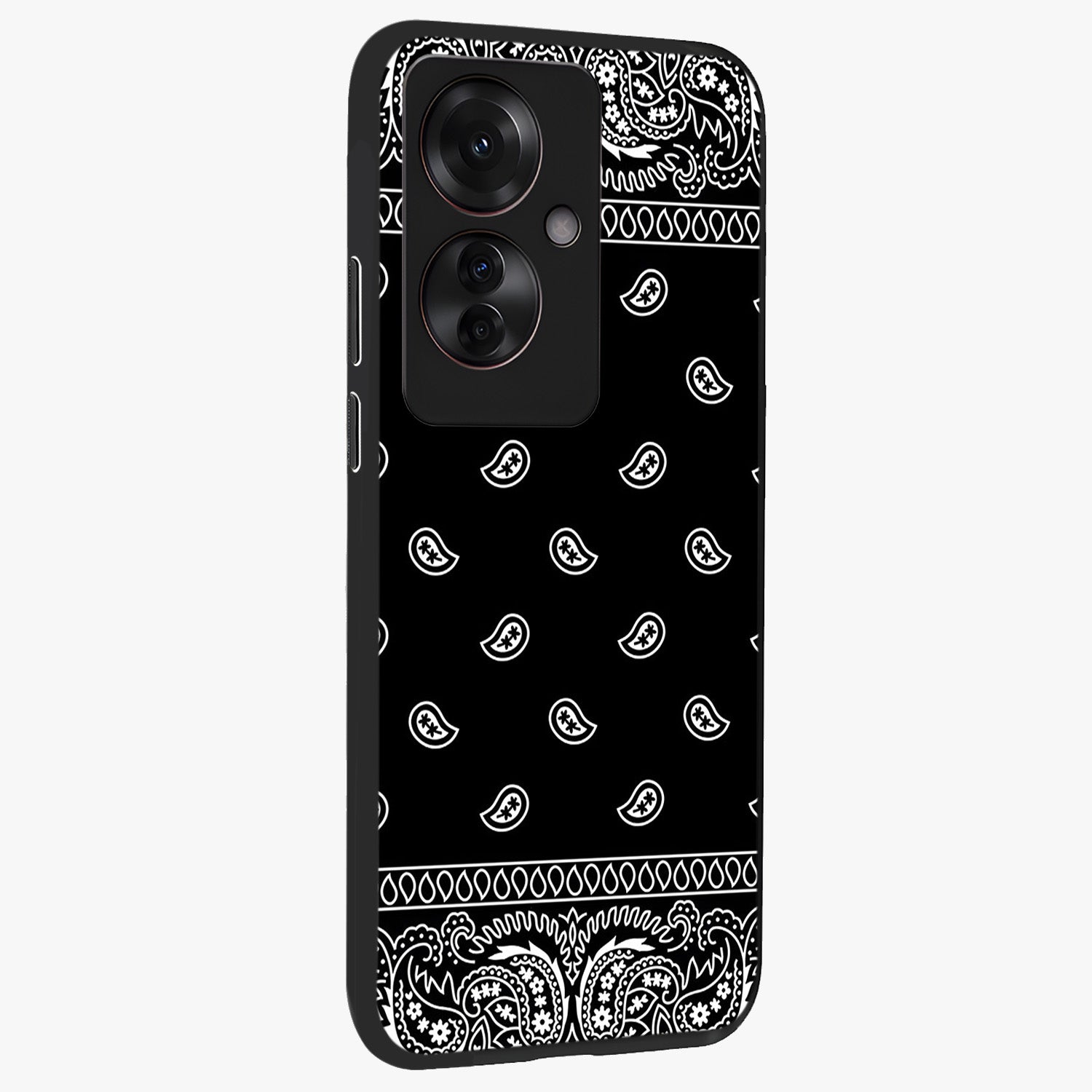 Retro Rebel Threads Glass Case upright view showcasing stylish vintage artwork with bold retro theme.