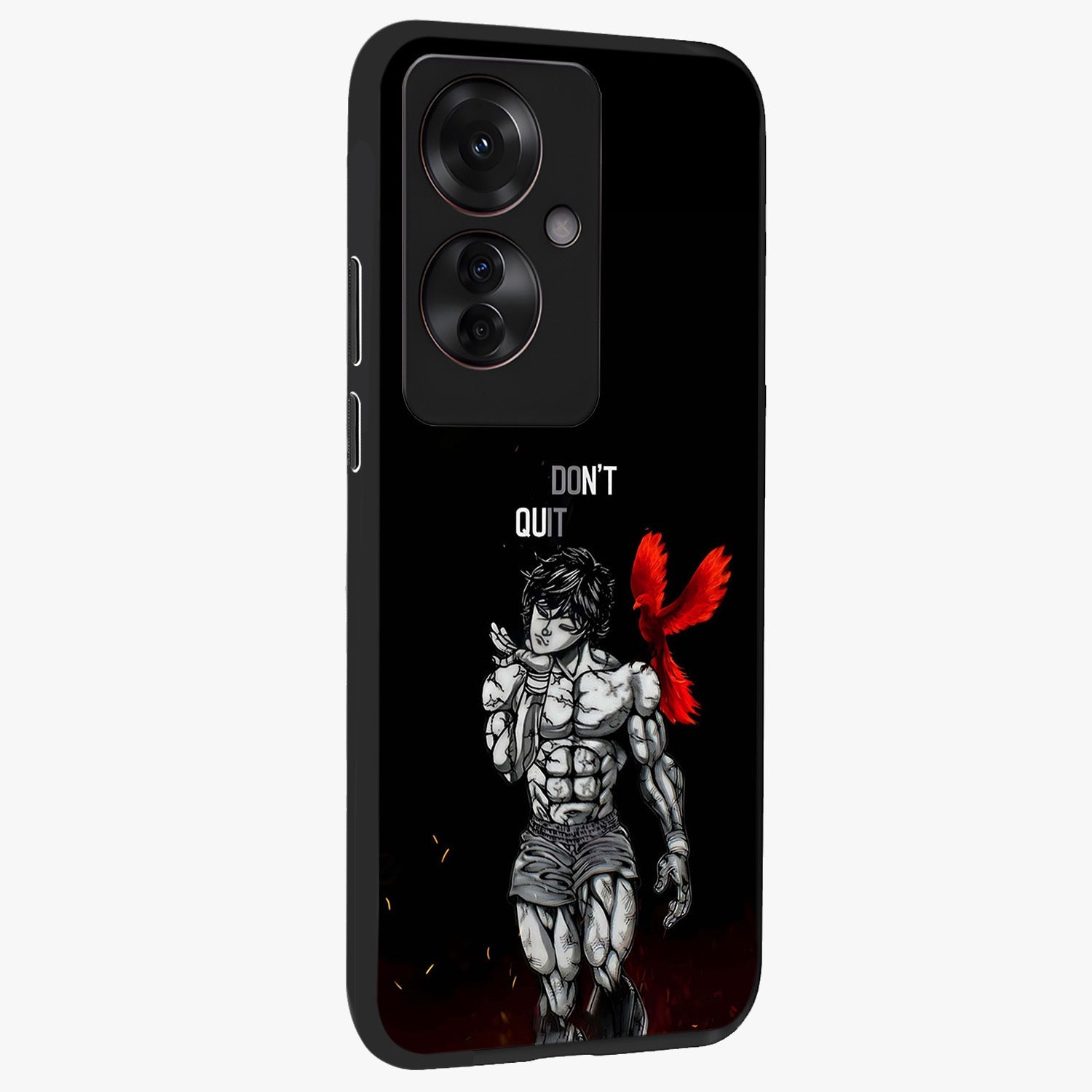 Rise Beyond Limits Glass Case upright view showcasing powerful inspirational artwork with uplifting theme.