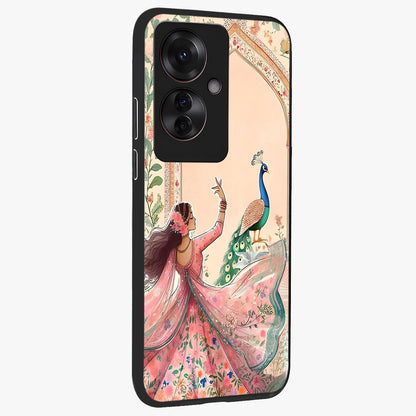 Royal Grace Muse Glass Case upright view showcasing stylish artistic artwork with sophisticated royal theme.