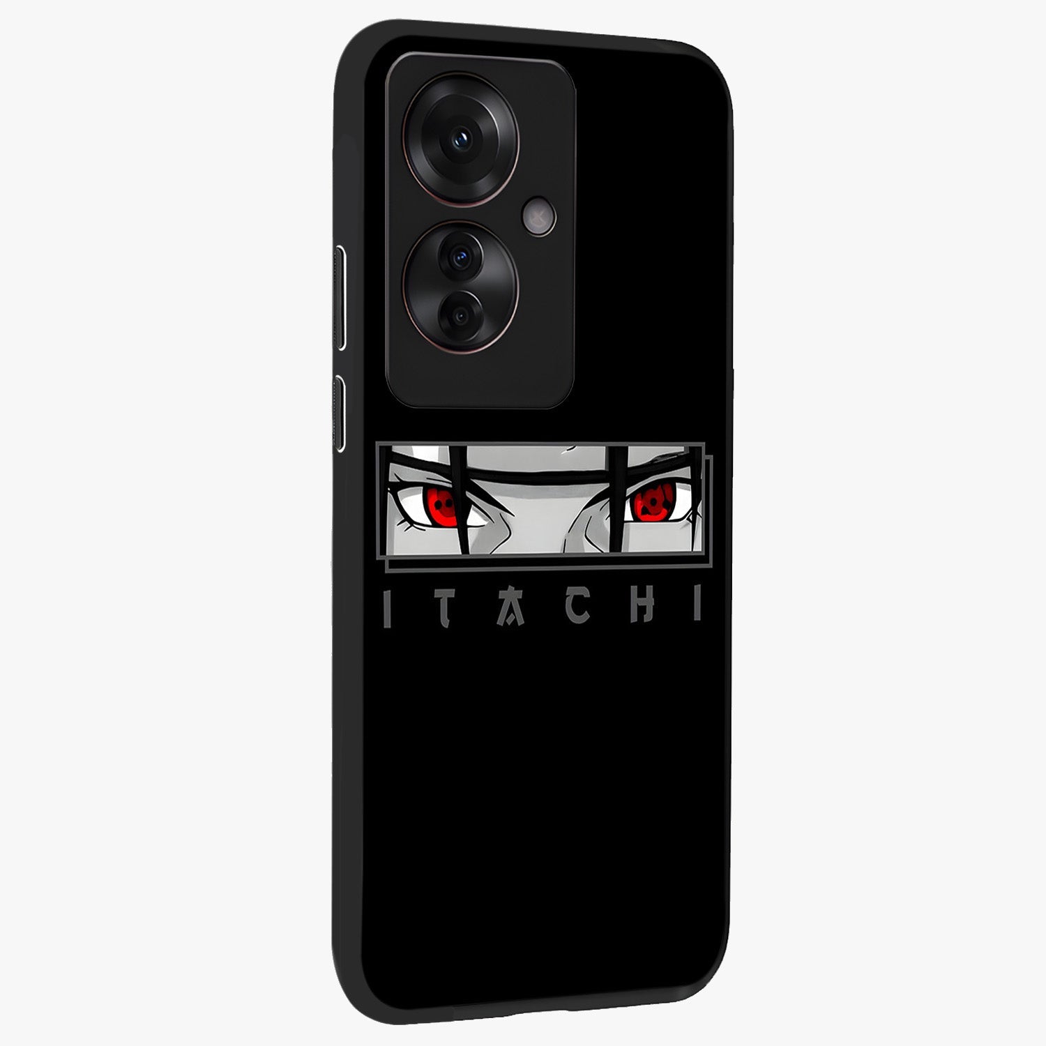 Scarlet Gaze Dominance Glass Case upright view showcasing powerful dramatic artwork with dominant artistic theme.