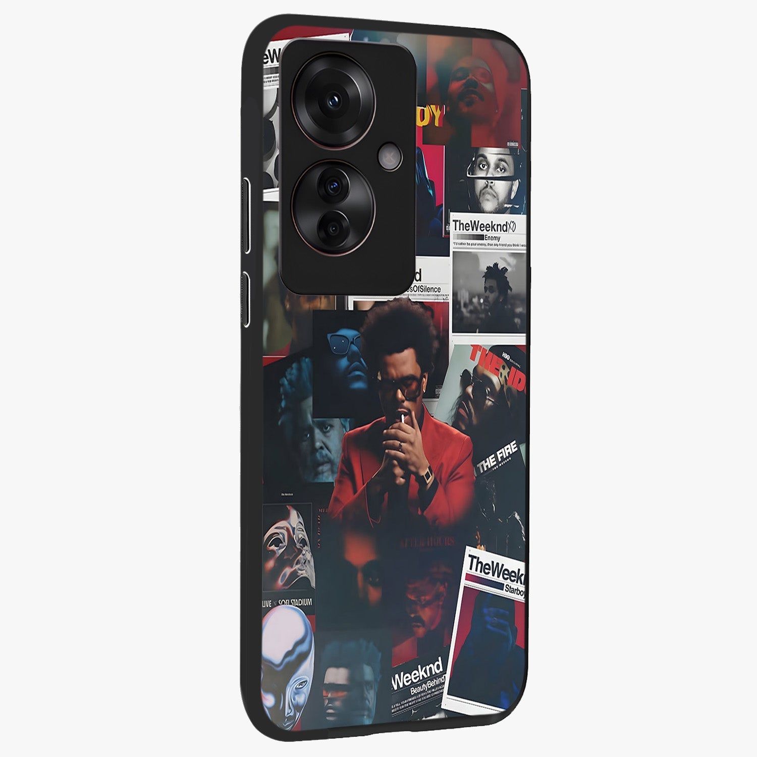 The Weeknd Glass Case upright view showcasing bold music themed artwork with contemporary artistic style.