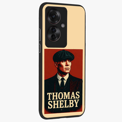 Vintage Mafia Authority Glass Case upright view showcasing dramatic vintage artwork with iconic authority theme.