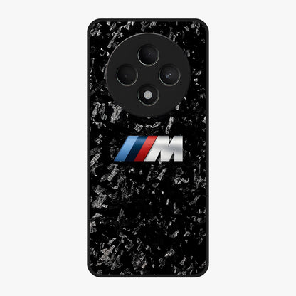 Carbon Speed Mark Glass Case showing flat back view with sporty carbon pattern artwork and glossy glass finish.