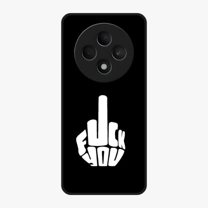 Rebel Mode On Glass Case showing flat back view with bold rebellious typography artwork and glossy glass finish.