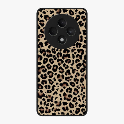 Savage Chic Pattern Glass Case showing flat back view with stylish patterned artwork and glossy glass finish.